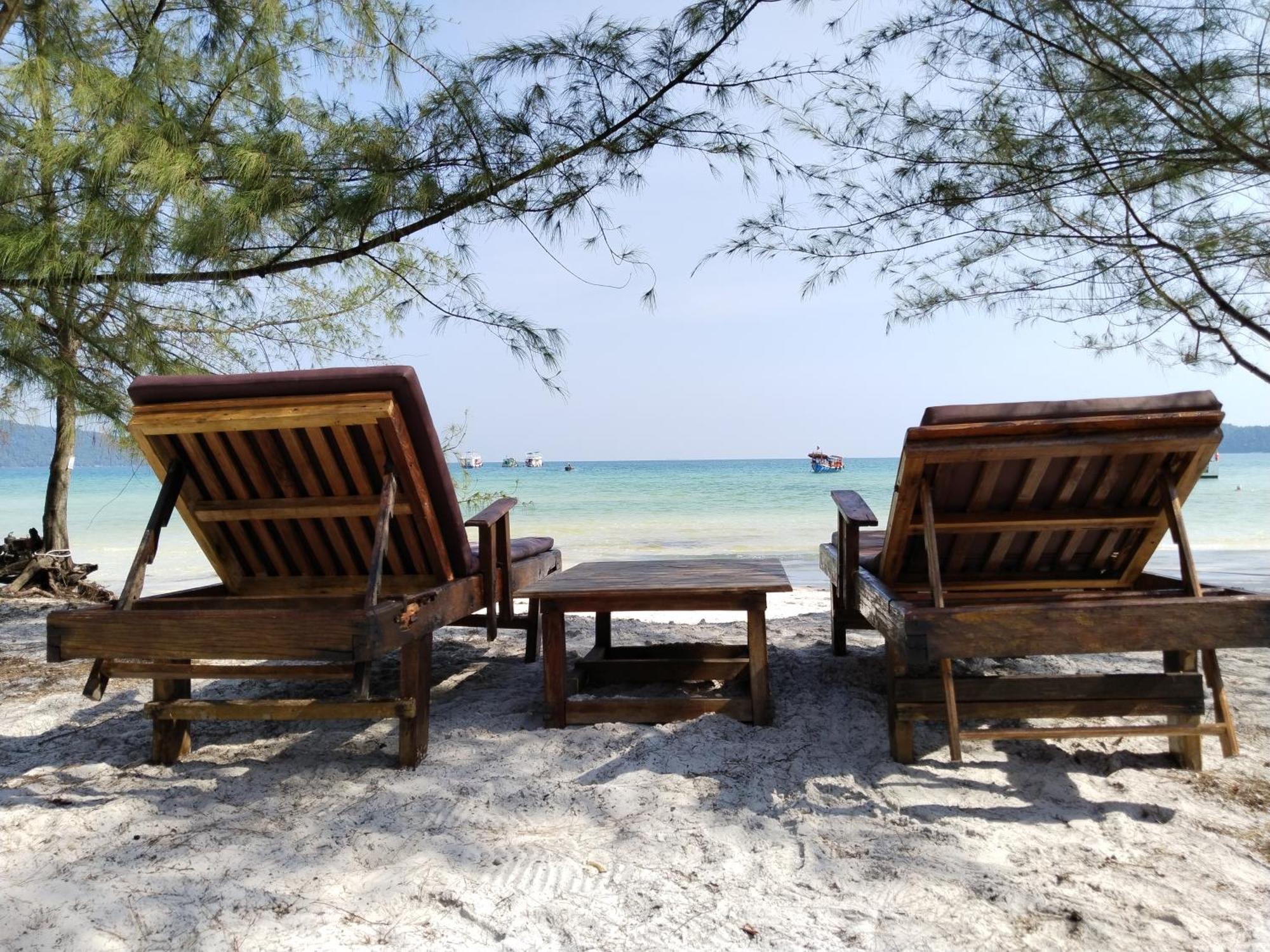 Green Blue Beach Hostel Koh Rong Sanloem Exterior foto